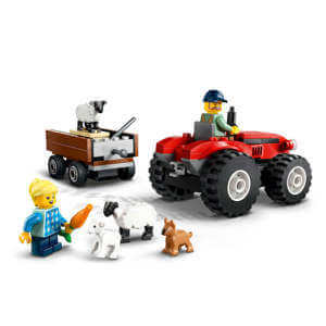 Lego City Red Farm Tractor with Trailer & Sheep 60461